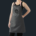 Simple Custom Company Logo personalised black Apro Apron<br><div class="desc">Simple Custom Company Logo personalised black Apron</div>