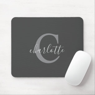 Simple Custom Dark Grey Mouse Mat