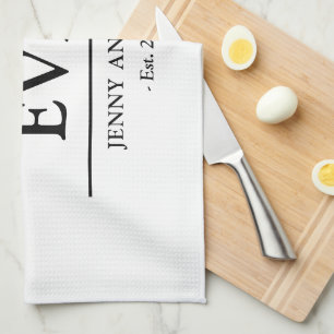 Simple Custom Design Best Mom Ever Mothers Gift Tea Towel