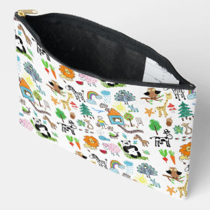 Simple Custom Design Children drawings Accessory Pouch