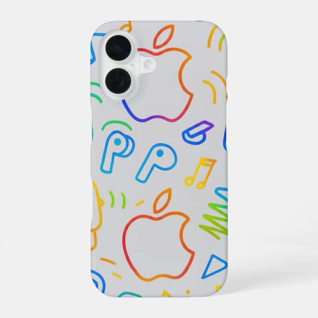 Simple Custom Design personalised Trending iPhone 16 Case (Back)