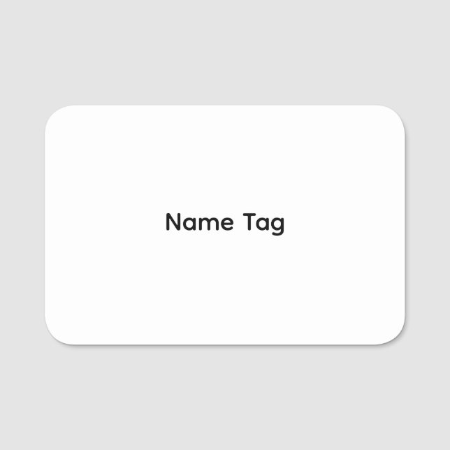 Simple Custom | Dry Erase Name Tag (Front)
