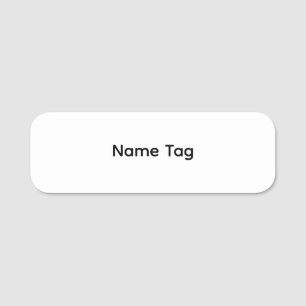 Simple Custom   Dry Erase Name Tag
