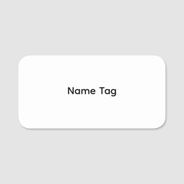 Simple Custom | Dry Erase Name Tag (Front)
