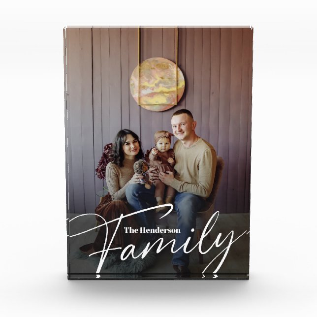 Simple Custom Family Photo Block (Front)