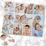 Simple Custom Family Photo Collage Jigsaw Puzzle<br><div class="desc">Personalised Photo Puzzle for Favourite Memories. This simple and elegant custom photo puzzle is a fun and meaningful way to showcase your favourite memories. The layout includes space for five photos, making it a beautiful way to piece together family moments, travel highlights, or any special snapshots you want to remember....</div>