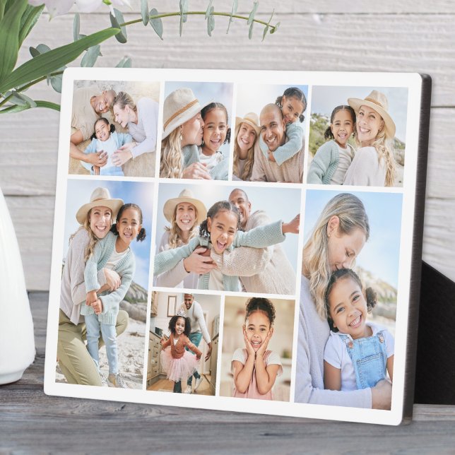 Simple Custom Family Photo Collage Plaque (Simple Custom Family Photo Collage plaque)