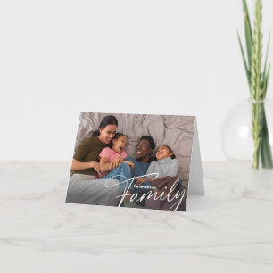 Simple Custom Family Photo Thank You Card
