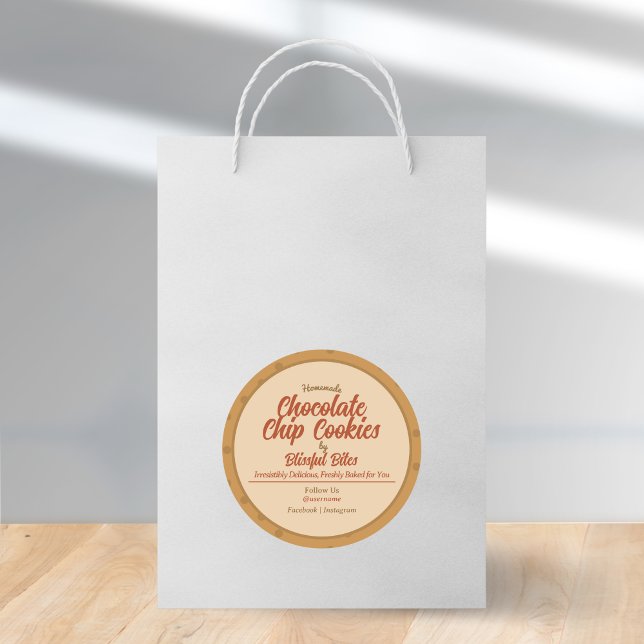 Simple Custom Homemade Baked Goods Sticker Label (Creator Uploaded)