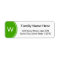 Simple Custom Initial Letter Return Address Label