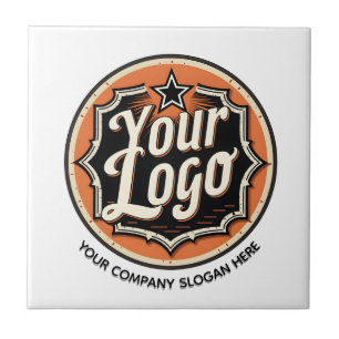Simple Custom Logo and Text Business Tile