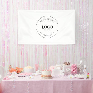 Simple Custom Logo backdrop Company branding Banne Banner