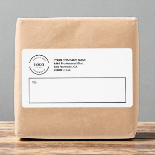 Simple Custom logo Business Return Address 