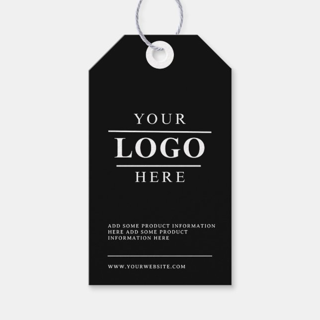Simple Custom Logo Clothing Hang Price Tag (Front)