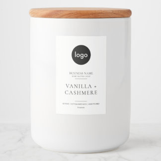 Simple Custom Logo Modern Minimal Candle Label