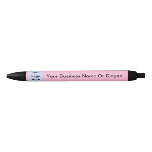 Simple Custom Logo Small Business Light Pink Pen