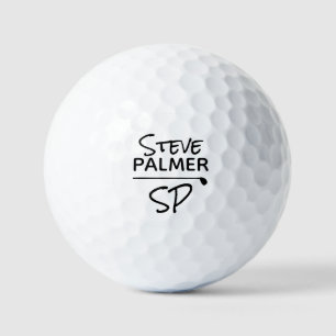Simple Custom Name Golf Ball with His Initials