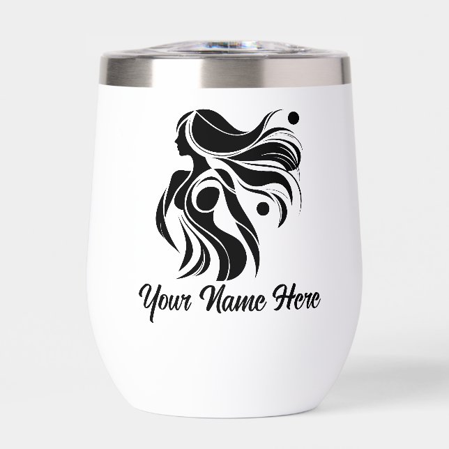 Simple Custom Personalise Logo Water Bottle  (Front)