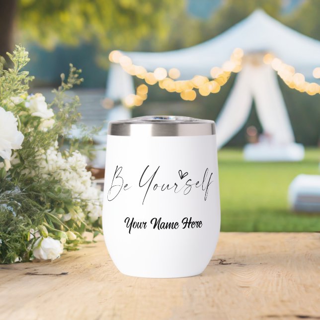 Simple Custom Personalise Logo Water Bottle  (Wedding (Rotated))