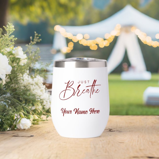 Simple Custom Personalise Logo Water Bottle  (Wedding (Rotated))