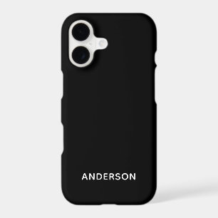Simple Custom Personalised Black