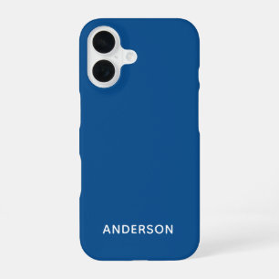 Simple Custom Personalized Cosmic Orange iPhone 16 Case