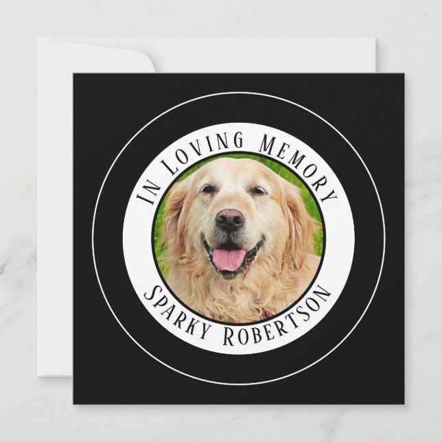 Simple Custom Pet Memorial (Front)
