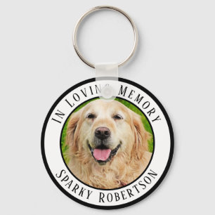 Simple Custom Pet Memorial Key Ring