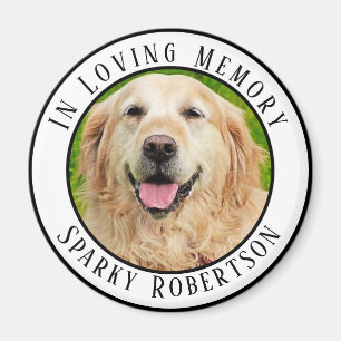 Simple Custom Pet Memorial Magnet