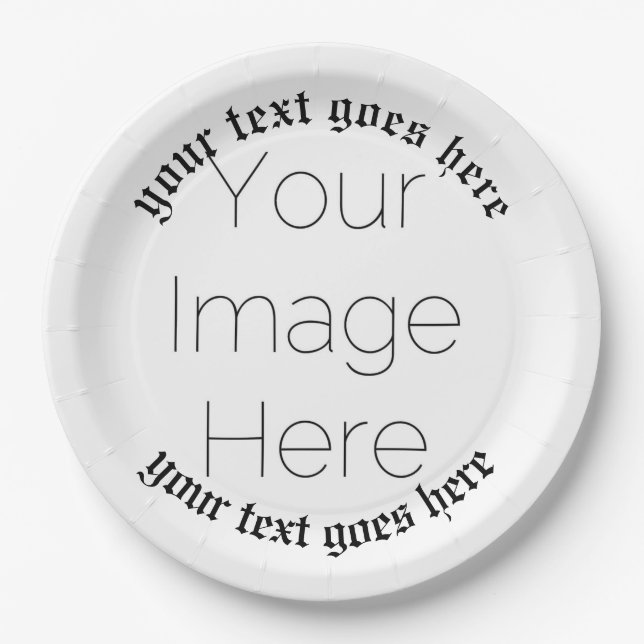 simple custom photo 1600s pirate historic Paper Plate (Front)