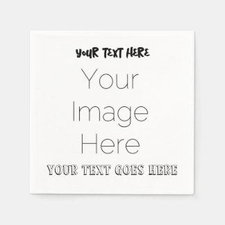 simple custom photo create your own Paper Napkin