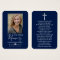 Simple Custom Photo Holy Cross Memorial Cards