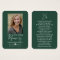 Simple Custom Photo Holy Dove Memorial Cards
