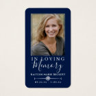 Simple Custom Photo Laminated Memorial Cards