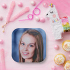 Simple Custom Photo Personalised Paper Plate