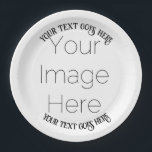 simple custom photo personalised pirate Paper Plate<br><div class="desc">Simple Custom Photo Personalised photo paper plate for party. with your text of pirate old 1700s style Celebrate your special occasion with a unique touch! These custom photo paper plates are perfect for birthdays, weddings, baby showers, graduations, and more. Easily upload your own photo and personalize the text to create...</div>