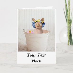 Simple Custom Photo Text Personalised Card