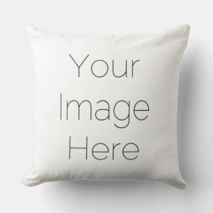 simple custom photo Throw Pillow