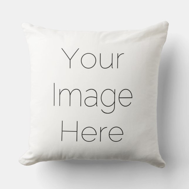 simple custom photo Throw Pillow cushion  (Front)