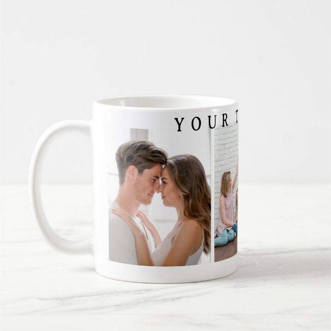 Simple Custom  Photo Valentine's Day Coffee Mug (Left)