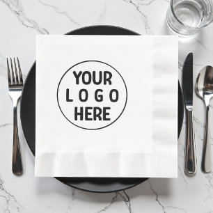 Simple Custom Professional Your Logo Here Napkins