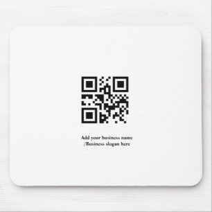 Simple custom QR code add you name logo Classic Ro Mouse Mat