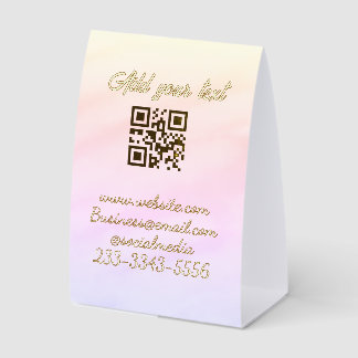 simple custom QR code add your name text Classic