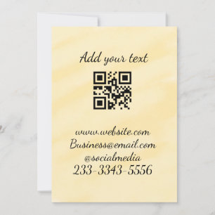 simple custom QR code add your name text  Classic  Invitation