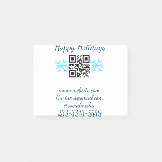 simple custom QR code add your name text  Classic  Post-it Notes (Front)
