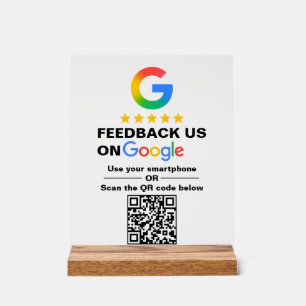 Simple Custom QR Code Google Review Display