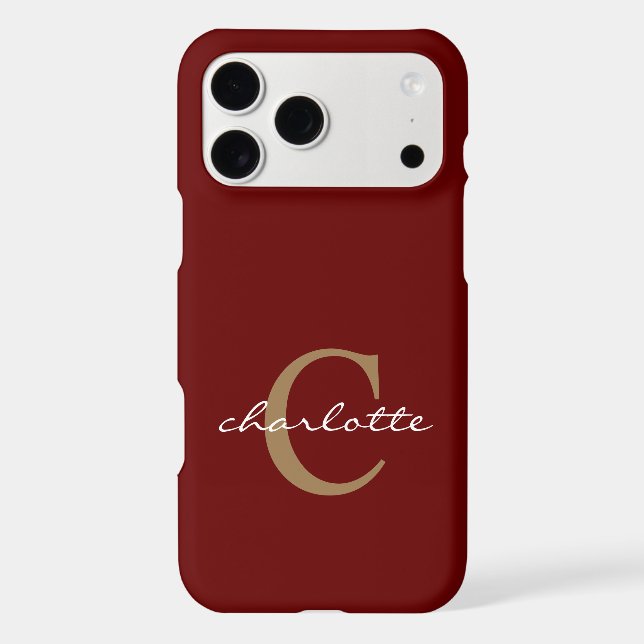 Simple Custom Red Case-Mate (Back)