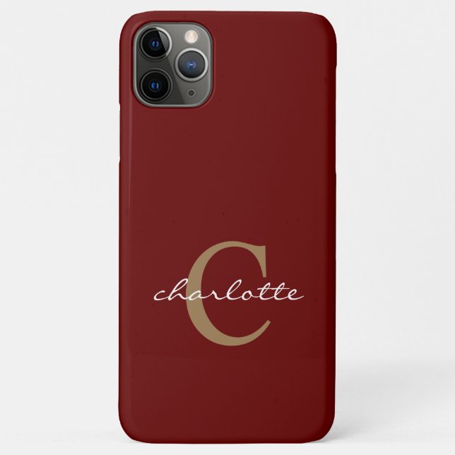 Simple Custom Red Case-Mate Case-Mate iPhone Case (Back)