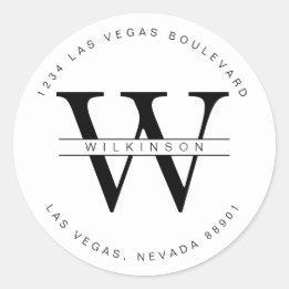 Simple custom return address label