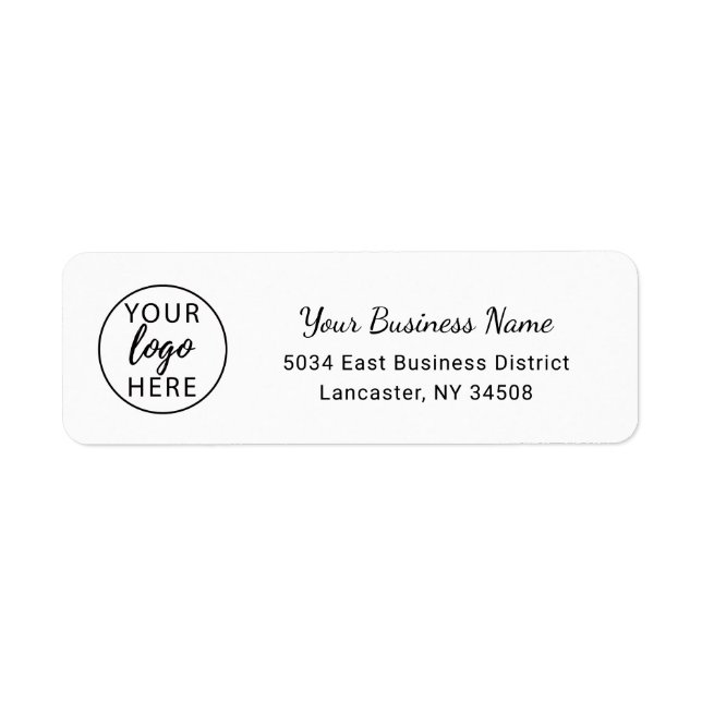 Simple Custom Returns Address  (Front)